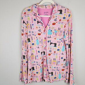 Nick and Nora pajama top size XS sewing machine seamstress